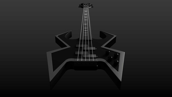3ds bc rich bass guitar - Bc Rich bass guitar by TotexArtz